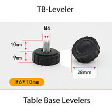 Load image into Gallery viewer, Qualyfurniture Adjustable Table Base Levelers M6 10Pieces set
